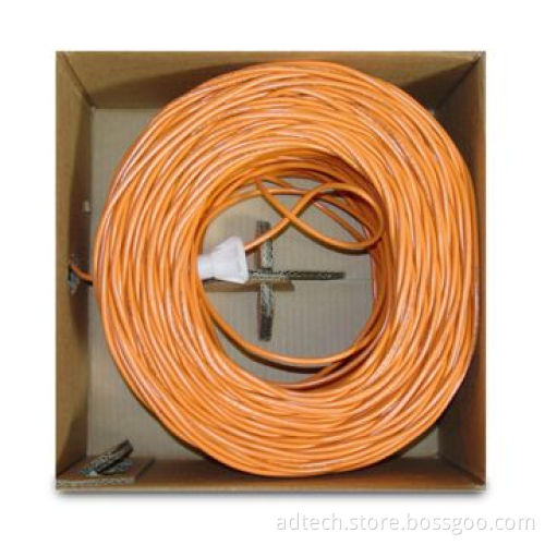Bulk STP Cable, Cat6a, Solid, 23AWG, Orange, 305M, UL MarkNew
